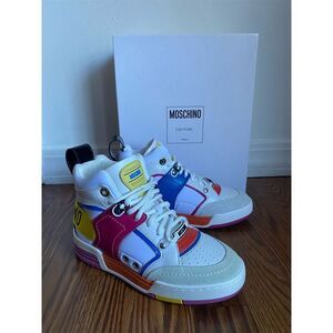 Moschino‎ Women's Streetball High Top Sneakers Multicolor Size 35/5
